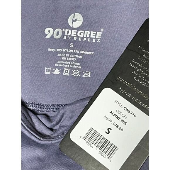 Reflex 90 Degrees NWT Alpine Iris Powerflex Capri Leggings Size Small CW6376 - Picture 3 of 4